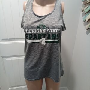 Michigan State Spartans Sideline Apparel Ladies Size M Racerback Tank Top
